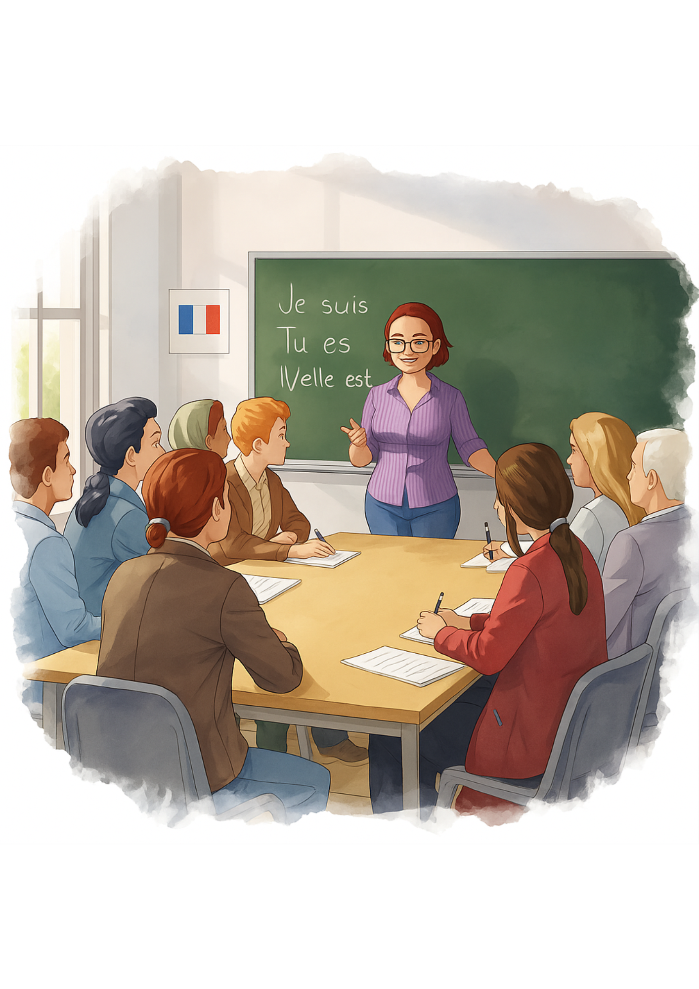 Flyer Französischkurs für Anfänger + Konversation (1)